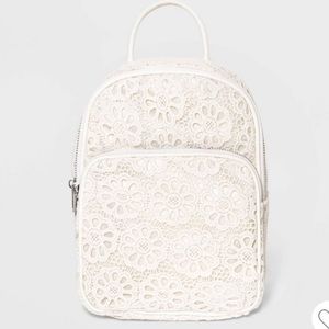 Crochet girls mini backpack